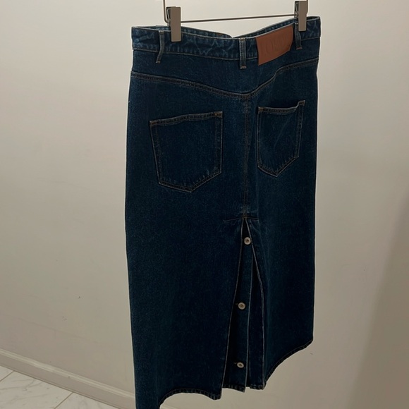Denim Midi Skirt - Picture 1 of 7